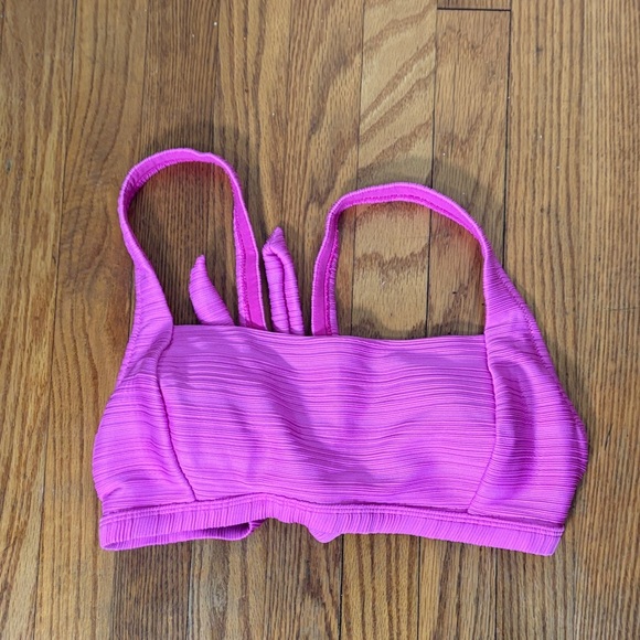 Jessica Simpson Ribbed Bikini Top Women's XL Pink  NWOT - Picture 2 of 5